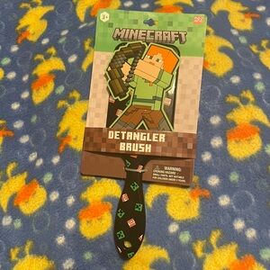 NWT rare 3D Minecraft detangler hair brush - limited edition